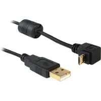 DeLOCK USB-kabel USB 2.0 USB-A kontakt, USB-Micro-B-kontakt 1.00 m Svart 83148