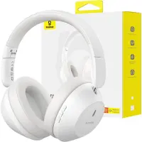 Baseus Bass 30 Max on-ear Bluetooth-headset med lång batteritid - Vit