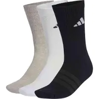 Adidas Sportsockor 'Ess' beigemelerad / mörkgrå / svart / vit