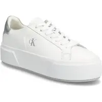 Calvin Klein Sienna Leather Logo Platform Trainers