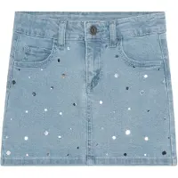 Minymo Kjol - Bleknad Denim - - 3 år (98) - Kjol