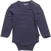 Minymo Body l/ä - Bambu - Marinblå - - 1½ år (86) - Body L/Ä