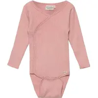 Minymo Omlottbody l/ä - Rib - Misty Rose - - 50 - Body L/Ä