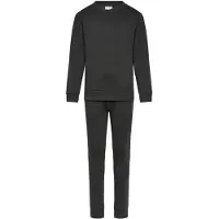 Minymo Sweatset - Dark Grey Melange - - 9 år (134) - Sweatset