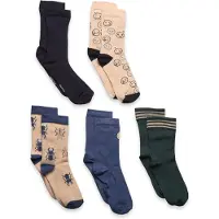 Minymo Strumpor - 5-pack - Army Green - - 15/18 - Strumpor