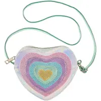 Souza Väska - Cilou Heart - Silver/Multi Glitter - - One Size - Väska