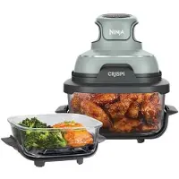 Ninja CRISPi 4-i-1 bärbar airfryer i glas Salvia i Sage | FN101EUSG | av SharkNinja