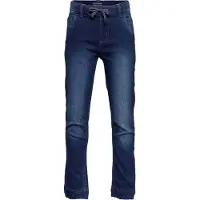 Minymo Byxor - Stretch Loose Passform - Mörkblå Denim - - 7 år (122) - Jeans