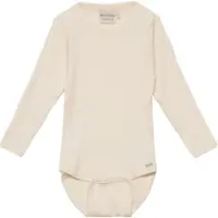Minymo Body l/ä - Rib - Fröpärla - - 62 - Body L/Ä