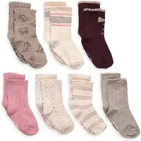Minymo Strumpor - 7-pack - Wild Rose m. Mönster - - 35/38 - Strumpor