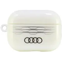 Audi IML-fodral med geometriskt mönster för AirPods Pro 2 – vitt