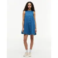 Tommy Hilfiger Tommy Jeans Chambray Sleeveless Mini A Line Dress