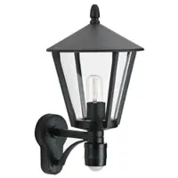 Albert Utomhus vägglampa med rörelsesensor AWL, Svart, Aluminium / grå / zink, Modern