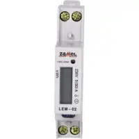 ZAMEL elmätare 1-fas 50A 230V LCD-display LEM-02 (EXT10000033) EXT10000033