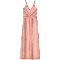 Garcia Stickad klänning sand / orange / rosa / mörkrosa