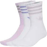 Adidas 3 Stripes Glitter Crew-strumpor 3 Par