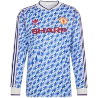 Adidas Manchester United Bortatröja 1990/92 Långärmad - , storlek Large