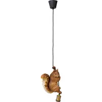 Kare Hänglampa Squirrel, dimbar, Brun / rost, Vardagsrum / matsal, Syntetmaterial, Modern, Pendellampa