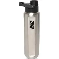 Nike Running - Vattenflaskor - SS Recharge Chug Bottle 24 Oz Rfsh Grey/Black för UnisexSilikon - Grå