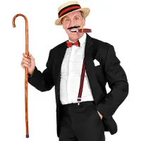 Super Merchant Herrset Retro 20-tal Hatt Hängslen Cigarr