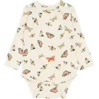 Petit Piao Body l/ä - PpStar - Äggtod Fluga - - 56 - Body L/Ä