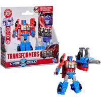 Hasbro TRA Cyberworld 4in Figure Cyber Changer Armor Optimus