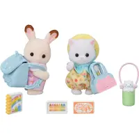 Sylvanian Families - Vänner i barnkammaren går längs duo - 5747 - - One Size - Leksaksfigur