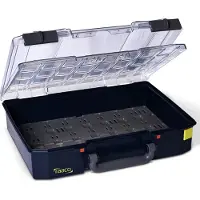 Raaco CL-LMS 80 4x8-0/DLU Sortimentlåda (L x B x H) 337 x 337 x 83 mm Inkl. handtag Box Innehåll 1 st