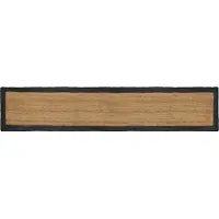 vidaXL Områdesmattor Rektangulär Naturlig och mörkgrå 80 x 400 cm Jute