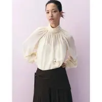Mango Blus 'Martita' kräm
