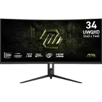 MSI Monitor MAG 342CQRF E20 34" UltraWide Quad HD 200Hz VA Curvo 0 5ms