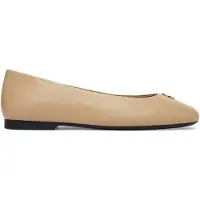 Tommy Hilfiger TH Monogram Plaque Leather Ballerinas