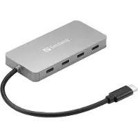 Sandberg - Hubb - 4 x USB-C - skrivbordsmodell