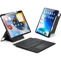 DUX iPad Air 13 2026/2025/2024 DK Bluetooth-tangentbordsfodral - Svart