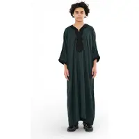 Thobez Kid's Boys Grön marockansk Thobe Jubba Robe Eid Djellaba Gandoura - K-HM62