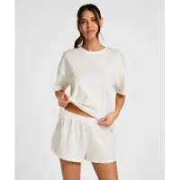 Hunkemoller Kort pyjamas ljusgrå / vit