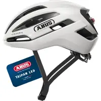 ABUS Taipan LED Helmet White Black, Size S (51-55 cm) - EUR