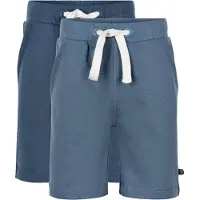 Minymo Sweatshorts - 2-pack - Ny Marinblå - - 2 år (92) - Shorts
