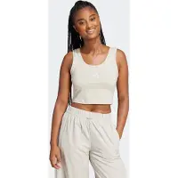 Adidas Sporttopp 'Essentials' ljusgrå / vit