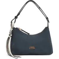 Tommy Hilfiger Metal Logo Suede Shoulder Bag