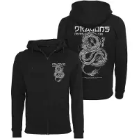 Mister tee Dragons Never Die Sweatshirt Med Dragkedja