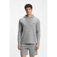 BOSS Långärmade T-shirts Waffle LS-Shirt H. man - Grå - EU M