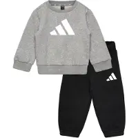 Adidas Träningsdräkt 'Essentials' grå / svart / vit