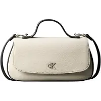 Calvin Klein Cotton Canvas Top Handle Shoulder Bag