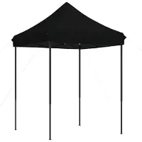 vidaXL Fällbar svart mottagningstält 200x200x306 cm, tält, markis, gazebotält, gazebos, 4004990