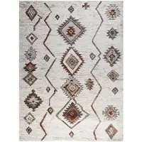 FRAAI Fluffig matta | Blend Aztec terrakotta hos Volero | 240x330 cm | Polypropen | Sicksack | Rektangulär | Hög lugg