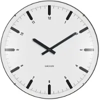Karlsson väggklocka Realista Dome white KA6086WH