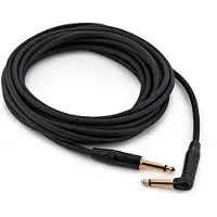 Gear4Music 635 mm TS-jack - 635 mm TS-jack Rätvinklad Pro-kabel 9 m