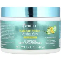 Mielle , Djup Hydrering 2-Minuters Djup Behandling, För Torr, Dehydrerad Hårtyp, Kalahari Melon & Aloe Vera, 12 oz (340 g)
