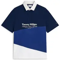 Tommy Hilfiger Relaxed Fit Back Logo Colour Blocked Polo Shirt